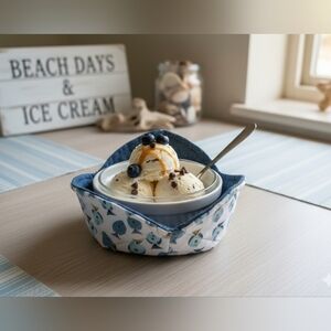 Cozies Upcycled Jeans Molly Made It Design Hand Crafted  Swimming Fish